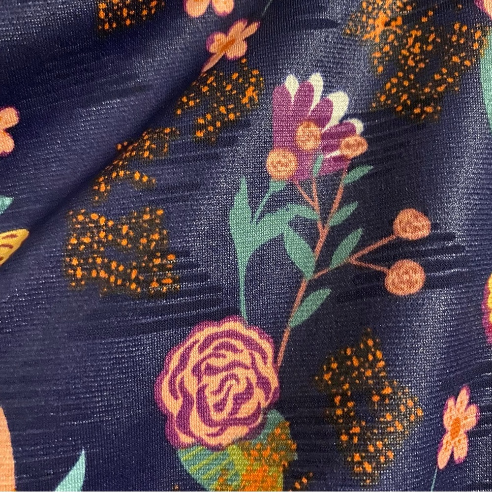 LuLaroe plus size floral maxi skirt - Picture 3 of 8